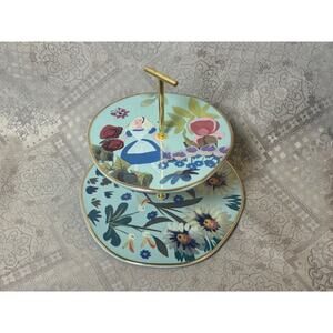 NWT Disney tiered Dessert stand or tray Alice in wonderland Mary Blain